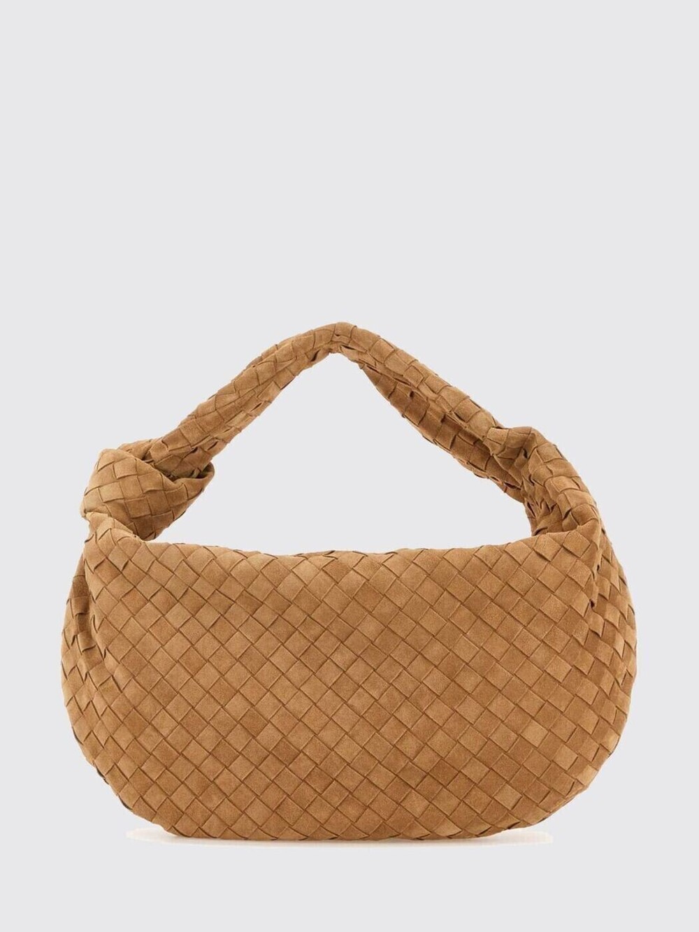 Bottega Veneta Jodie Intrecciato Hobo Bag Leather Tan